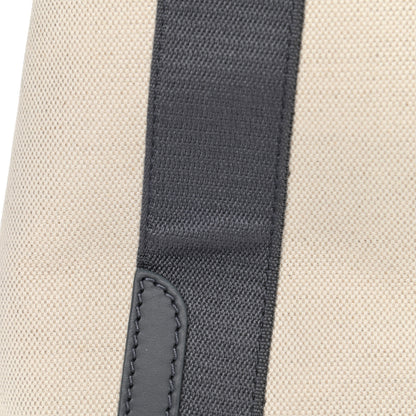 Balenciaga Cotton Canvas Satin Calfskin S Navy Cabas Natural Grey 11 of 12