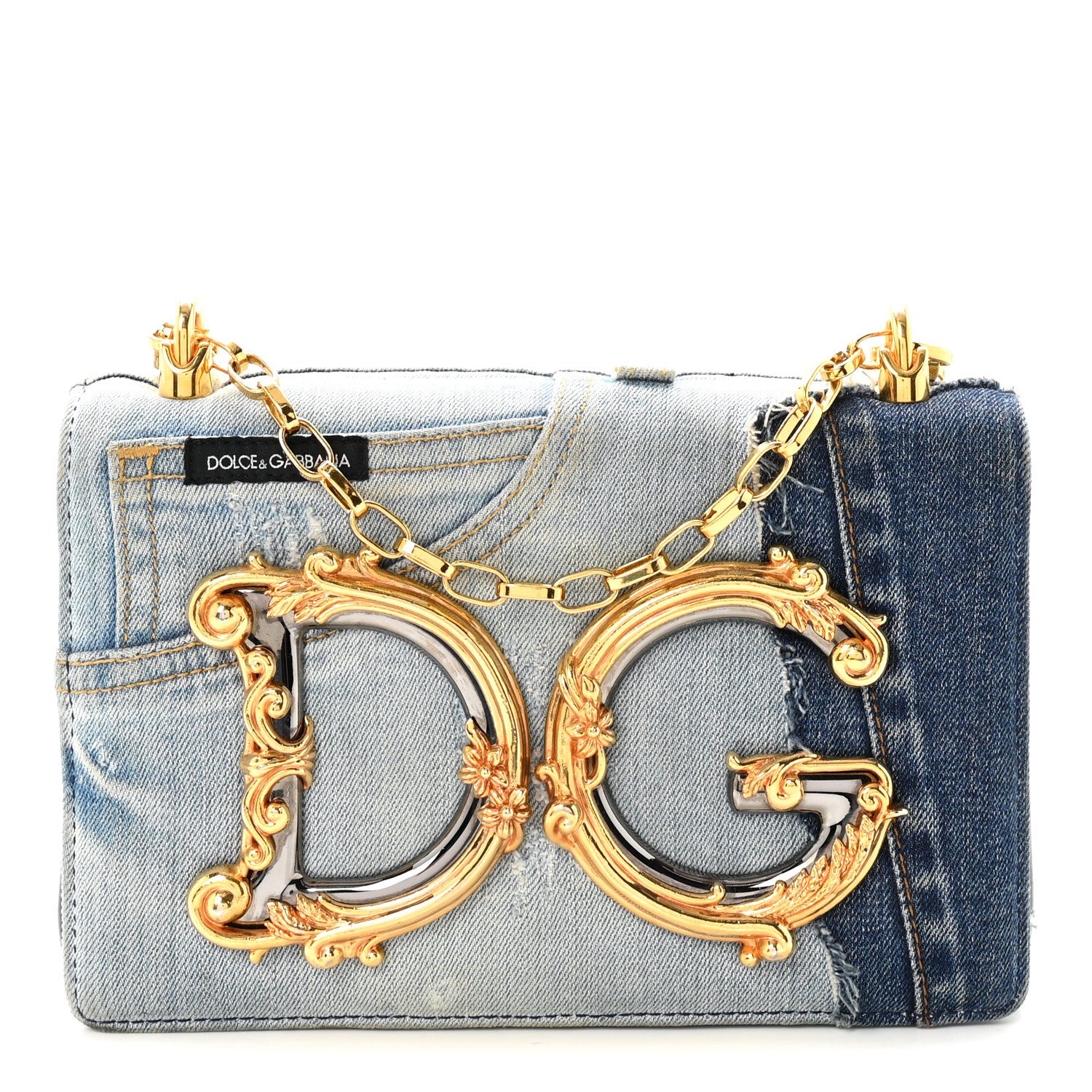 Dolce & Gabbana Denim DG Girls Shoulder Bag Blue 1 of 9