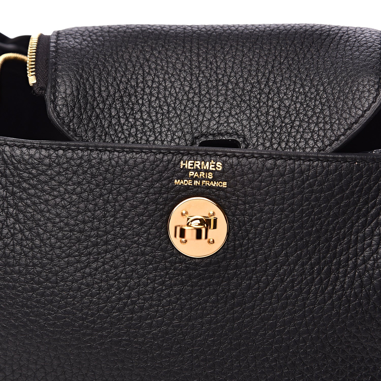 Hermes Taurillon Clemence Mini Lindy 20 Black 5 of 7