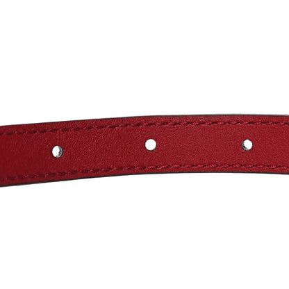 Gucci Suede Calfskin Torchon Double G 15mm Belt 75 30 Red 3 of 5