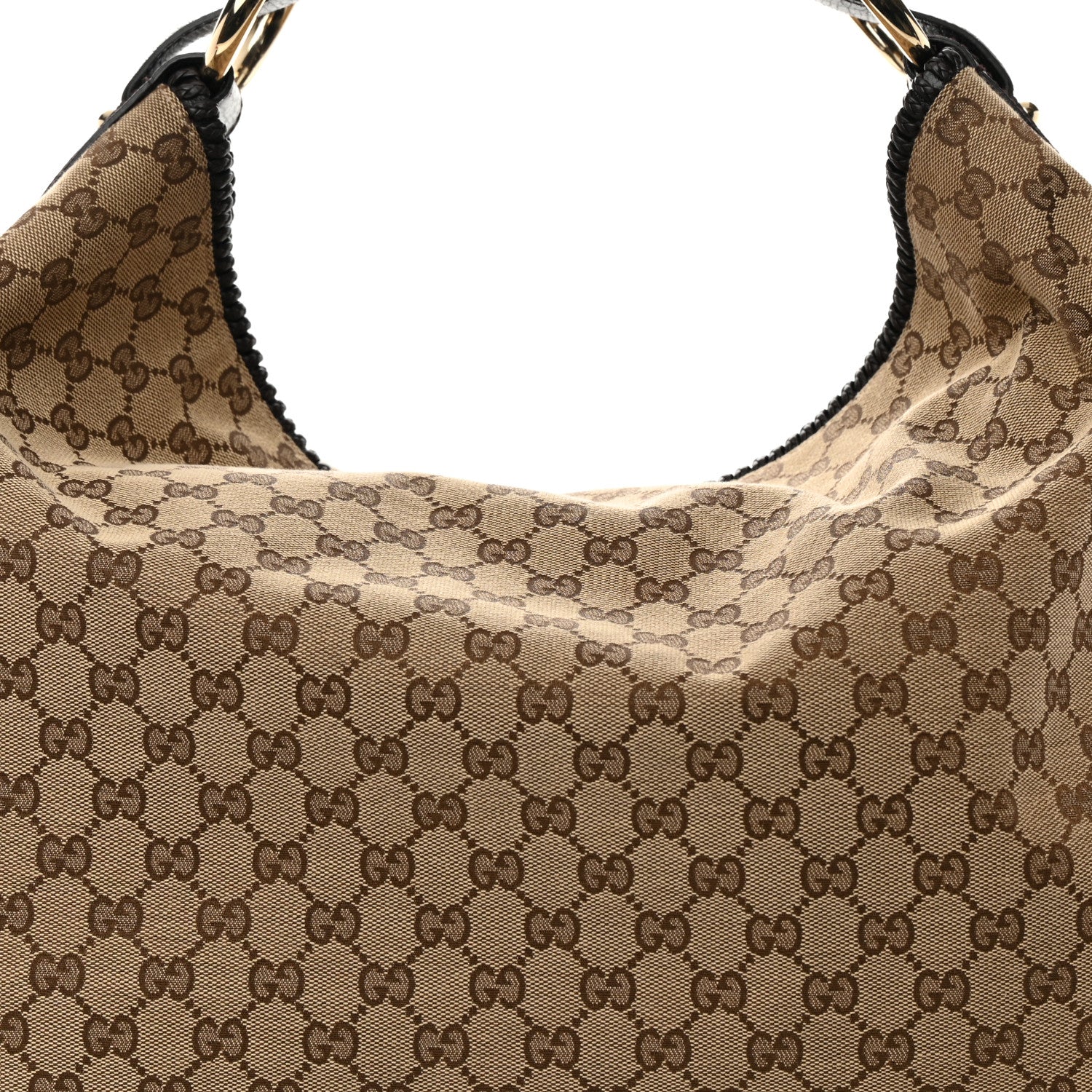 Gucci Monogram Large Horsebit Chain Hobo Dark Brown 8 of 12