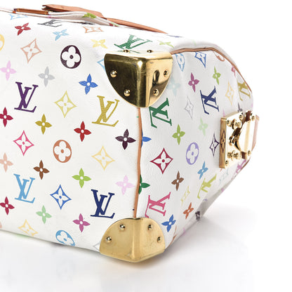 Louis Vuitton Monogram Multicolor Speedy 30 White 8 of 9