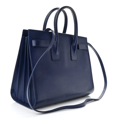 Saint Laurent Calfskin Nano Sac De Jour New Marine 2 of 9