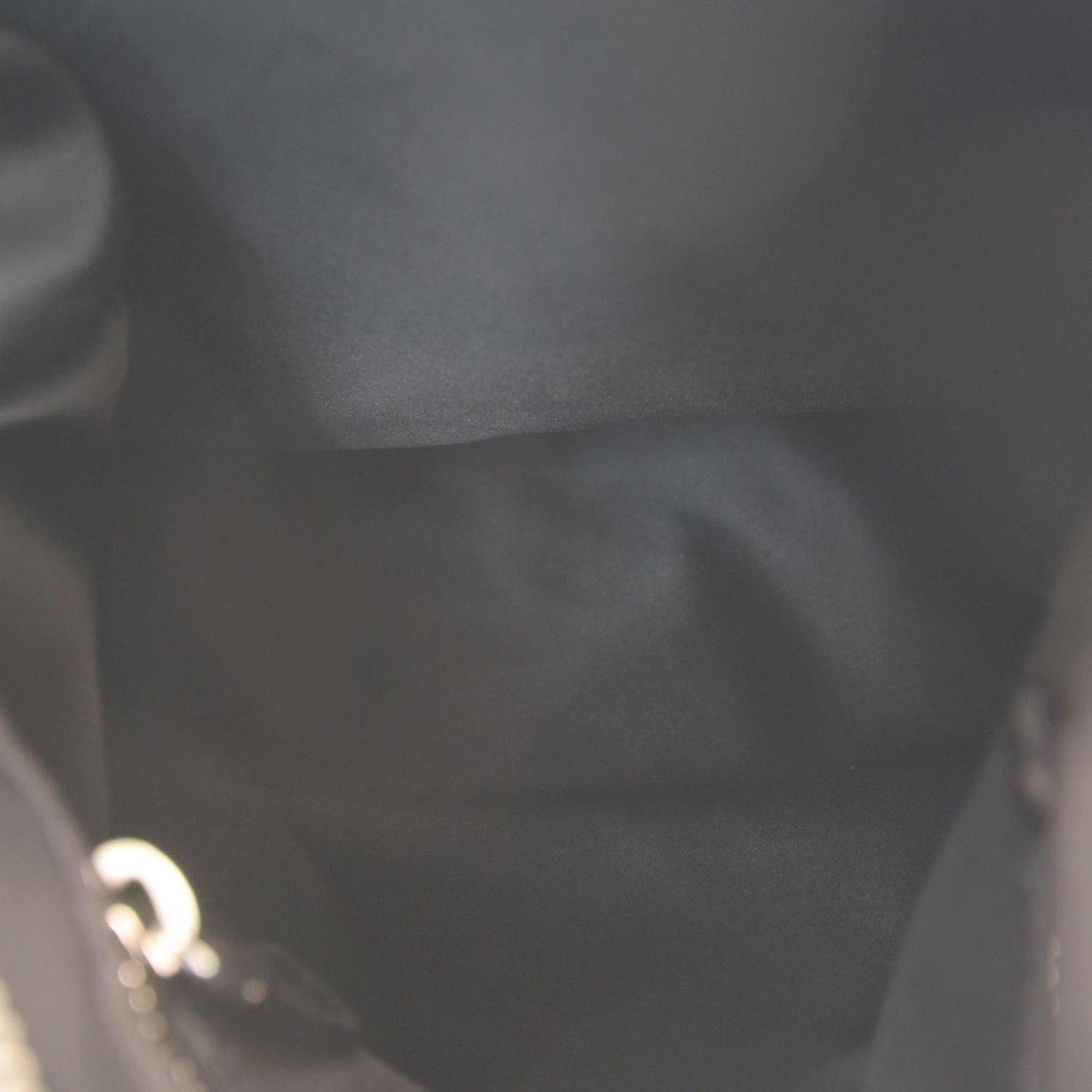 Leather Plisse Hobo Black