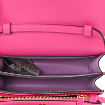 Versace Grained Calfskin La Medusa Shoulder Bag Pink Lilac 4 of 8
