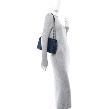Chanel Sheepskin Quilted Vintage Mademoiselle Flap Dark Navy 2 of 11