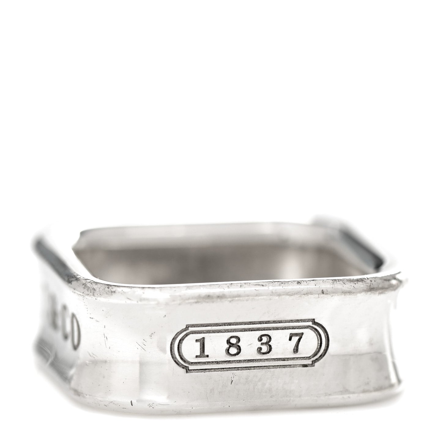 Sterling Silver 1837 Square Ring 52 6