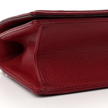 Christian Dior Grained Calfskin Medium Diorama Flap Bag Red 8 of 11