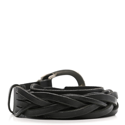 Gucci Calfskin Braided Dionysus Belt 95 38 Black 2 of 5
