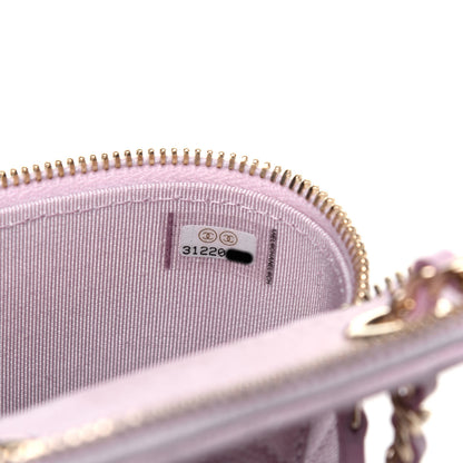 Chanel Caviar Quilted Small Vertical Coco Beauty Vanity Case With Chain Light Pink 7 of 11