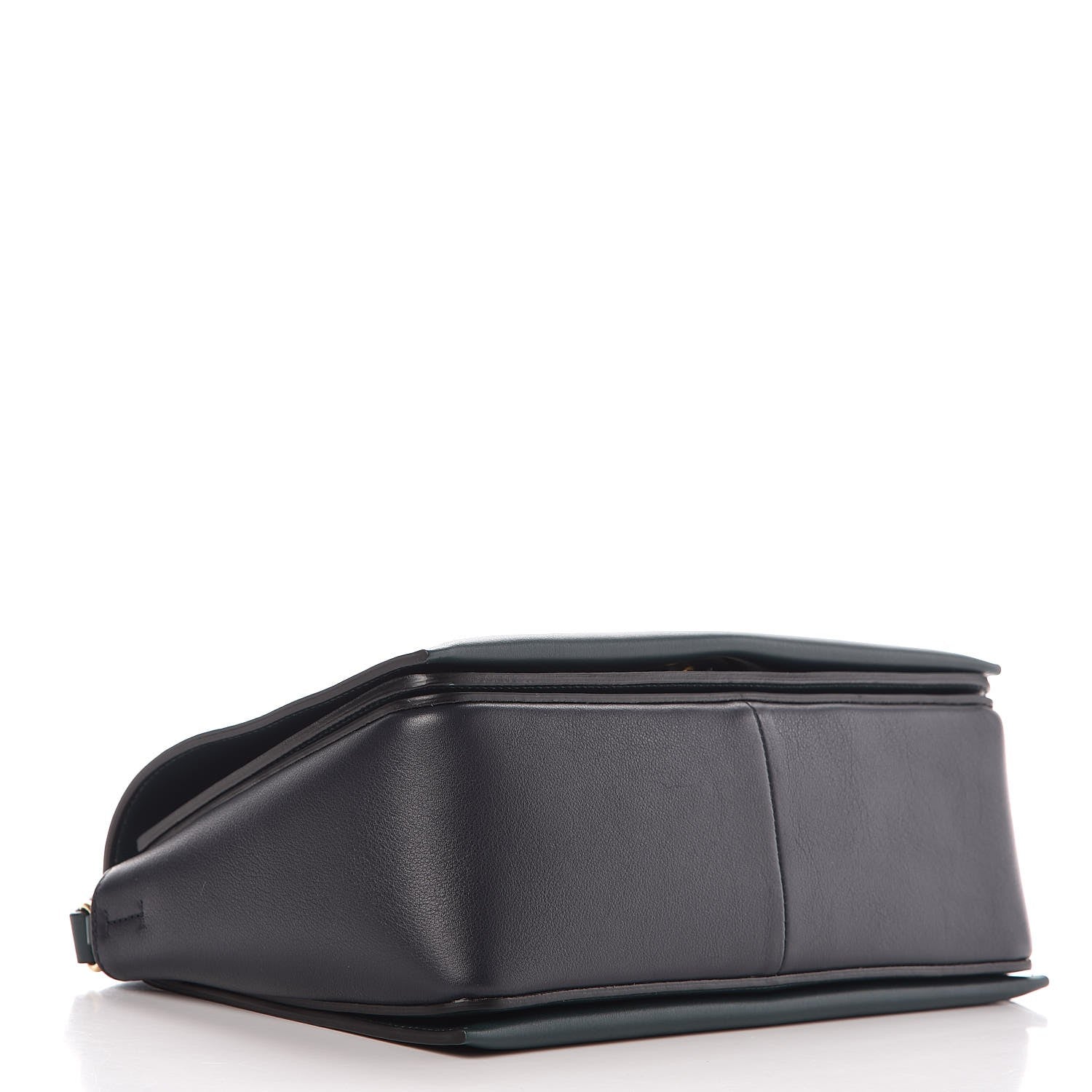 Celine Shiny Smooth Calfskin Medium Frame Shoulder Bag Amazone Dark Navy 4 of 7
