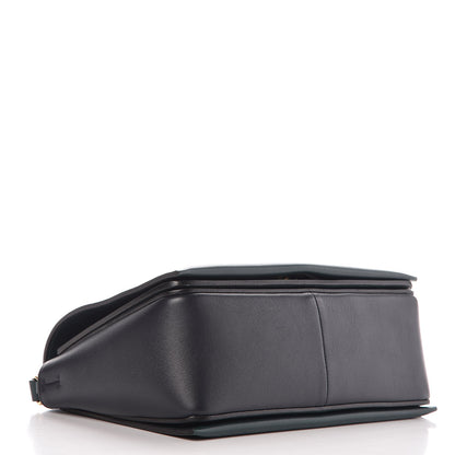 Celine Shiny Smooth Calfskin Medium Frame Shoulder Bag Amazone Dark Navy 4 of 7