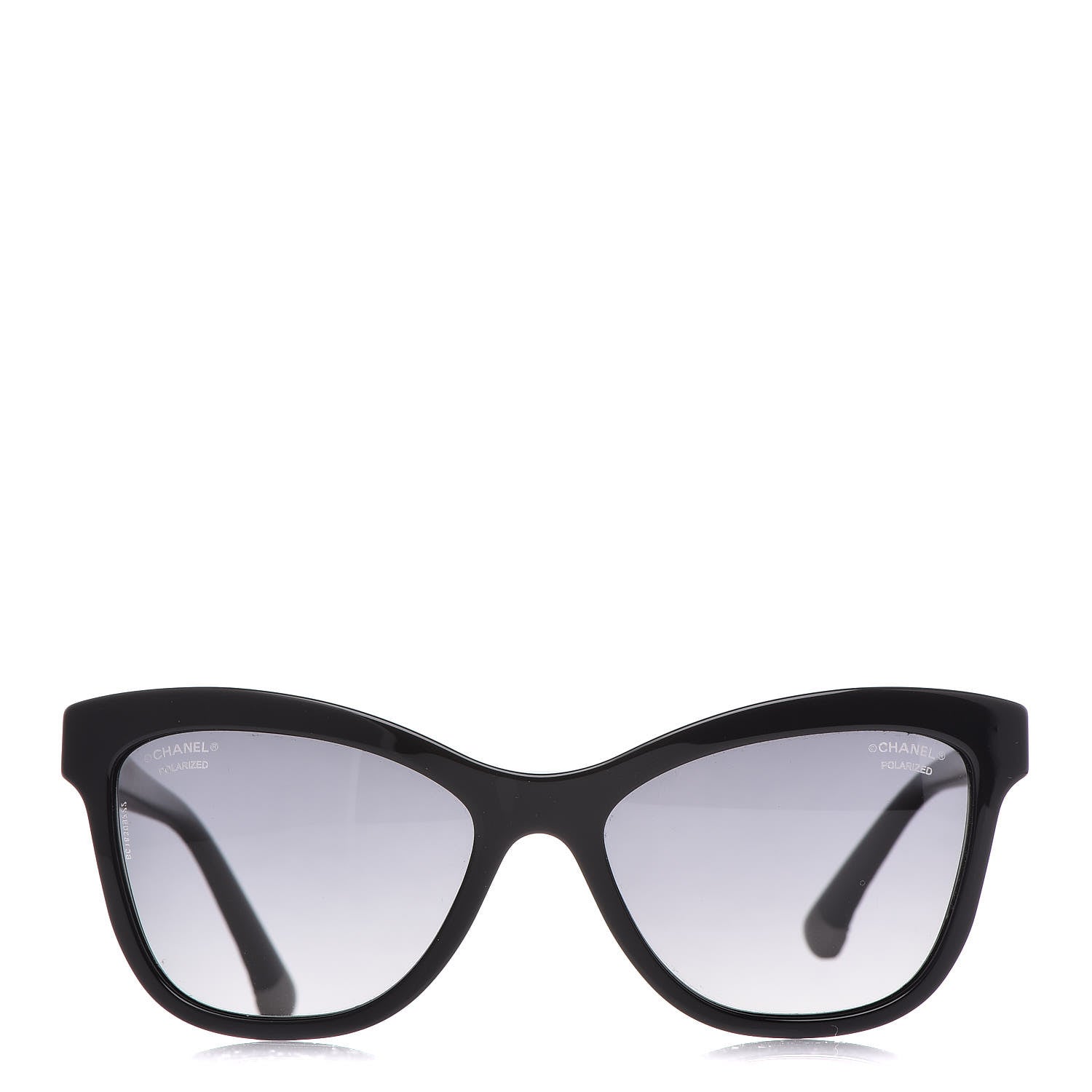 Chanel Polarized CC Cat Eye Sunglasses 5330 Black 2 of 10