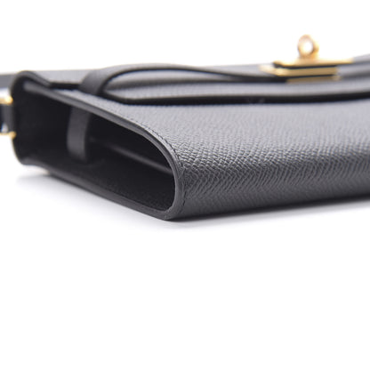 Hermes Epsom Kelly Wallet To Go Black 9 of 11