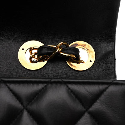 Chanel Lambskin Quilted XL Jumbo Single Flap Black 10 of 11