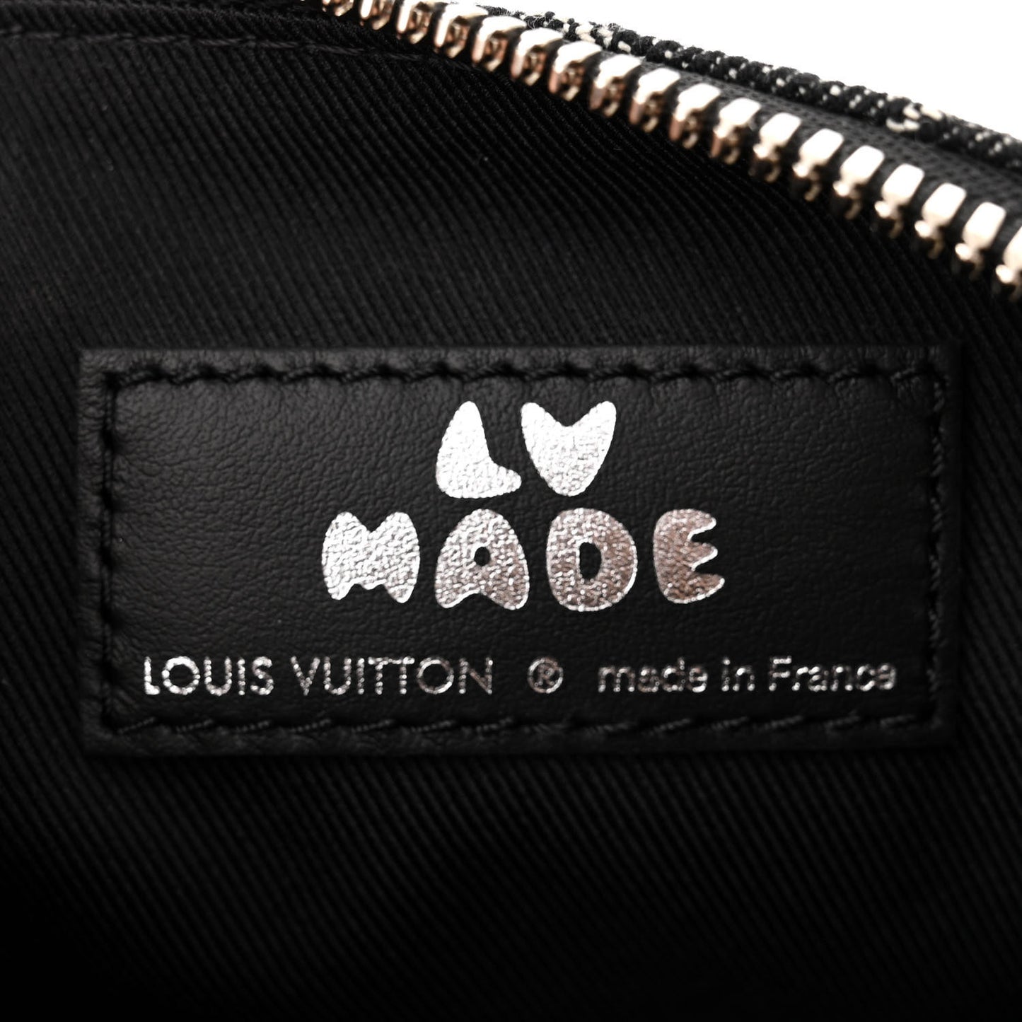 X NIGO Taurillon Monogram Denim Drip Keepall XS Black
