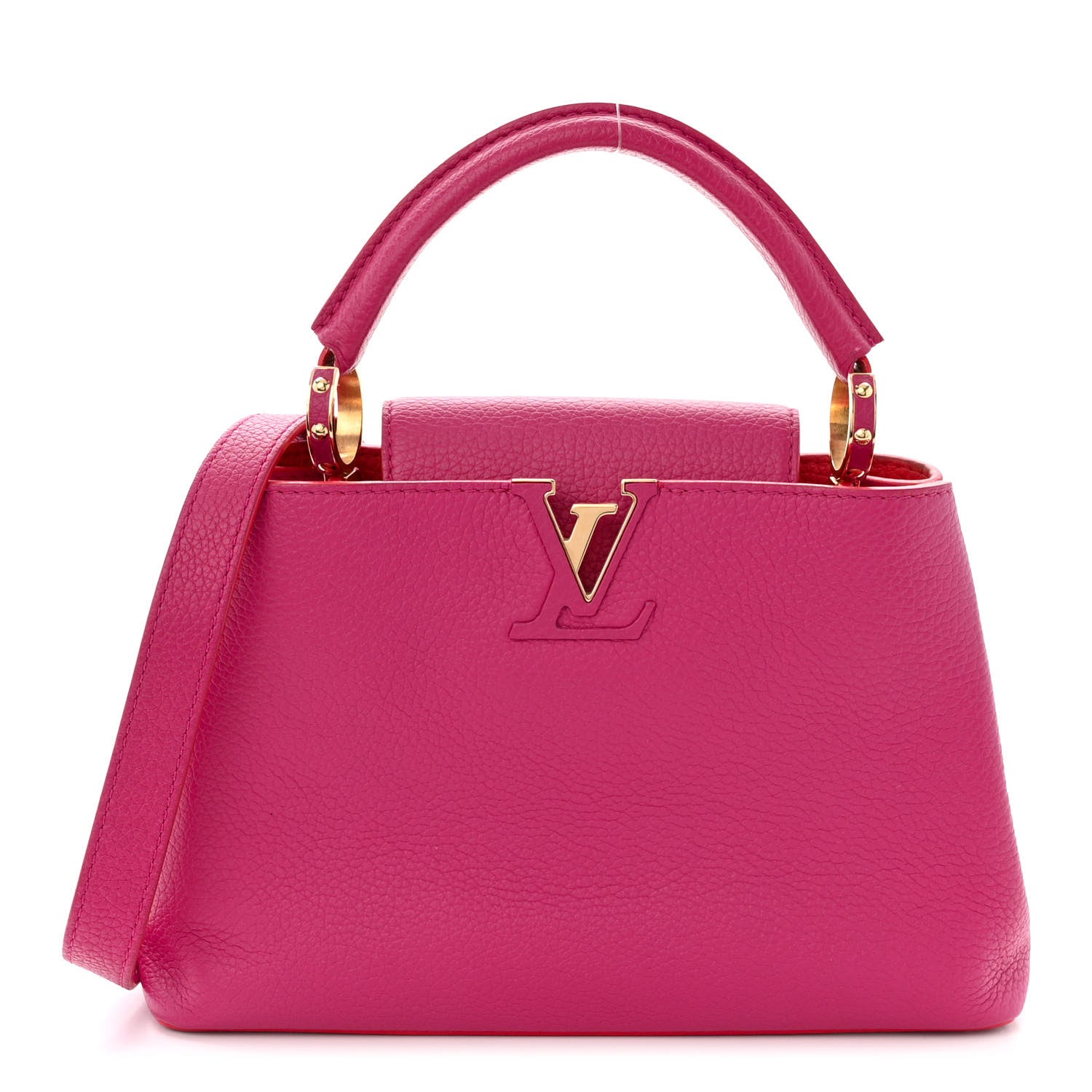 Louis Vuitton Taurillon Capucines BB Hibiscus Flamingo 1 of 11