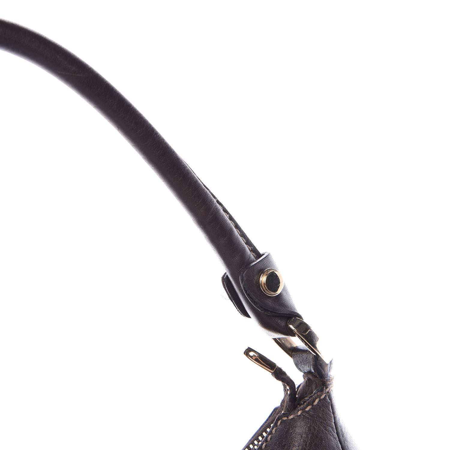 Gucci Monogram Large D Gold Hobo Dark Brown 22 of 23