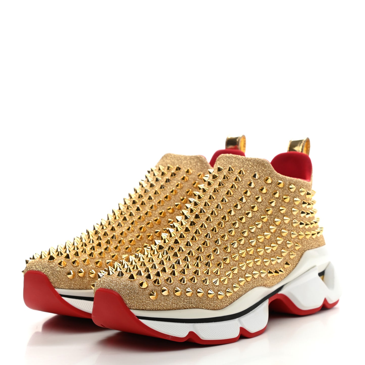 Neo Lame Spike Sock Donna Flat Sneakers 39.5 Gold