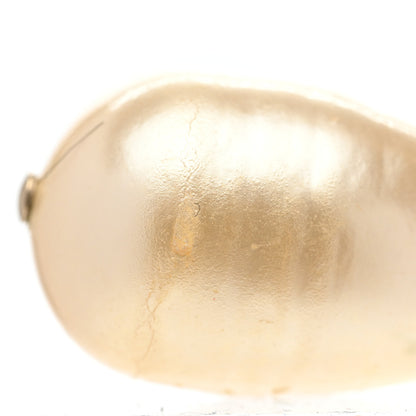 Chanel Pearl CC Teardrop Earrings Gold 5 of 6