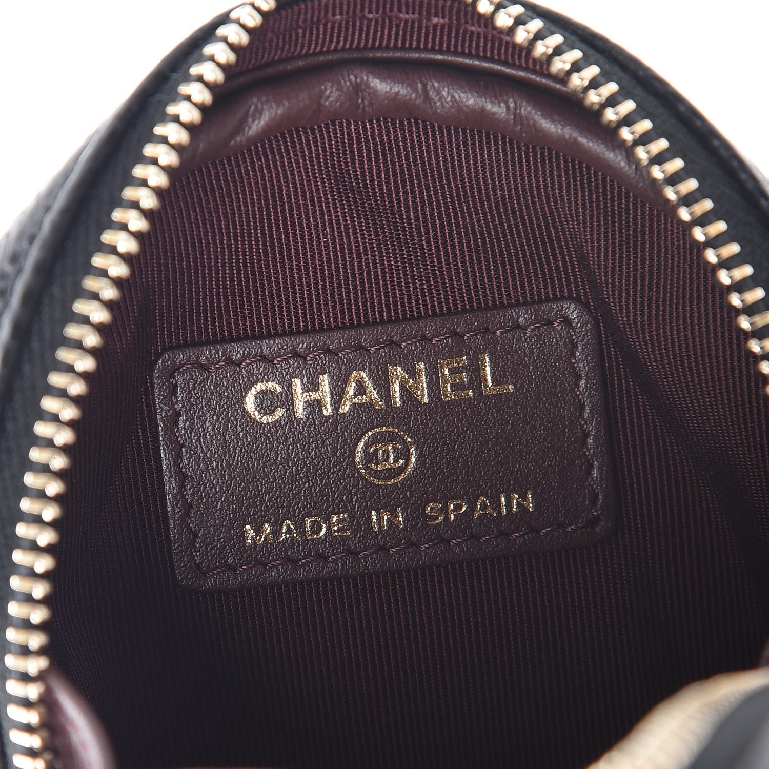 Chanel Caviar Quilted Zip Around Classic Coin Purse Black 6 of 8