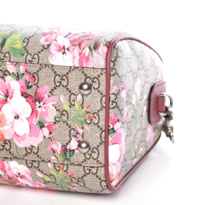 Gucci GG Supreme Monogram Blooms Small Boston Beige Multicolor Dry Rose 6 of 9