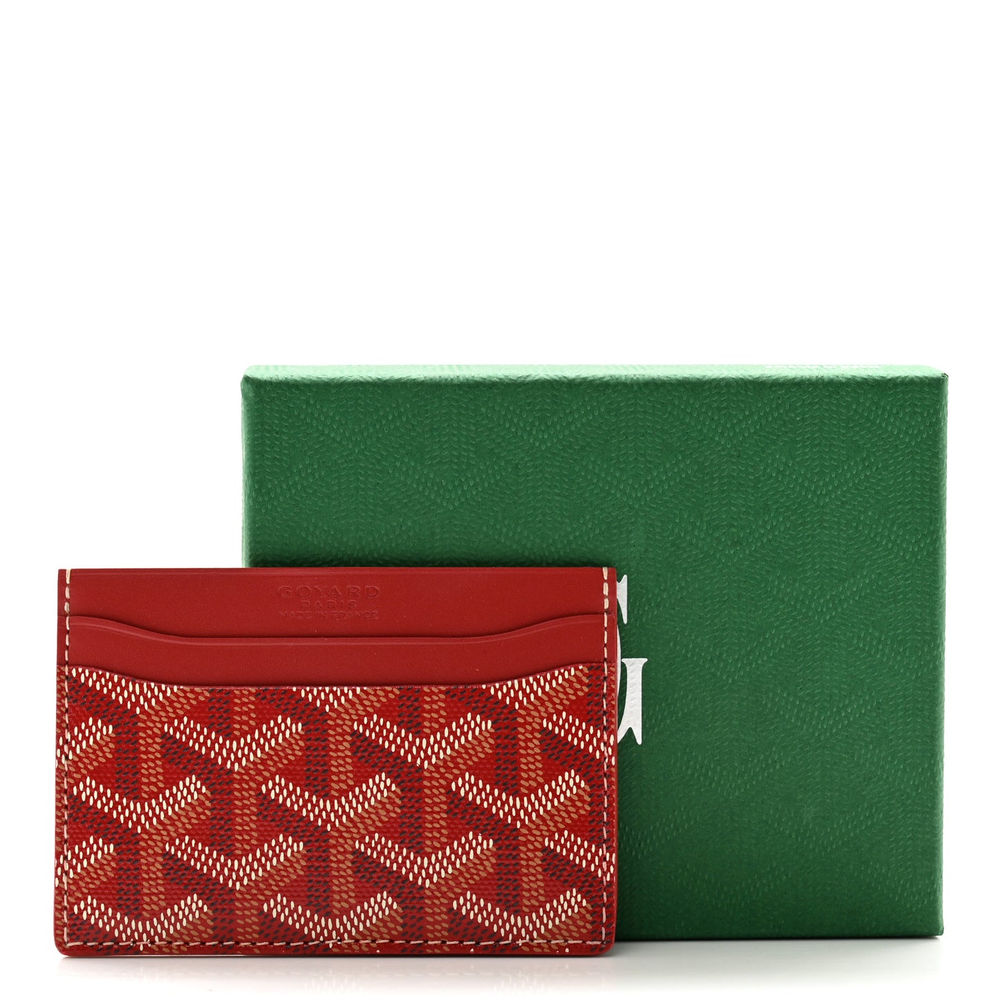 Goyardine Saint Sulpice Card Holder Red