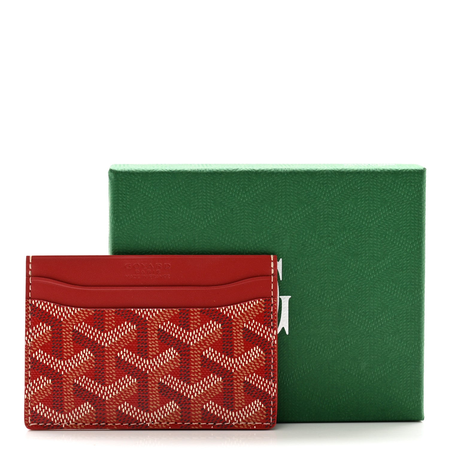 Goyard Goyardine Saint Sulpice Card Holder Red 7 of 7