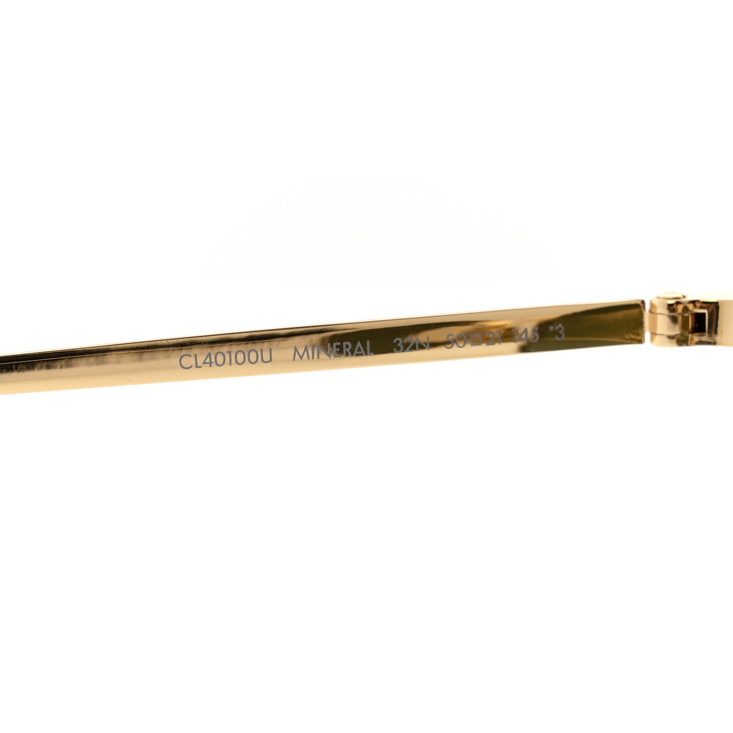 Metal Round Sunglasses CL40100U Gold