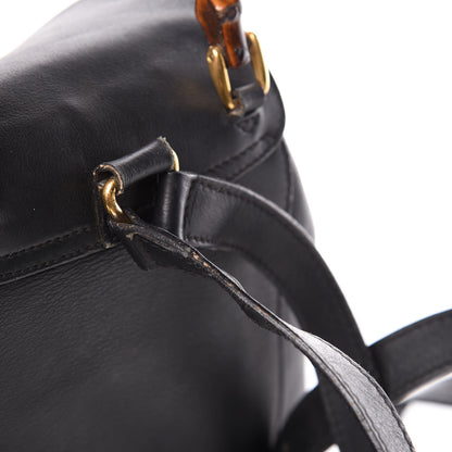 Gucci Calfskin Bamboo Backpack Black 13 of 17