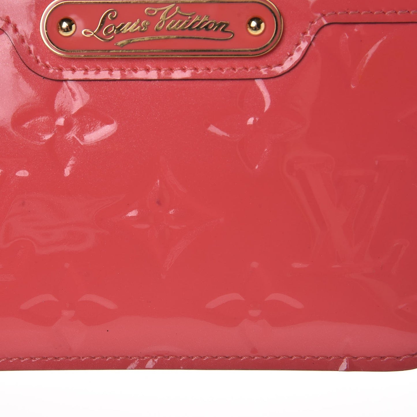 Vernis Key Pouch Rose Litchi