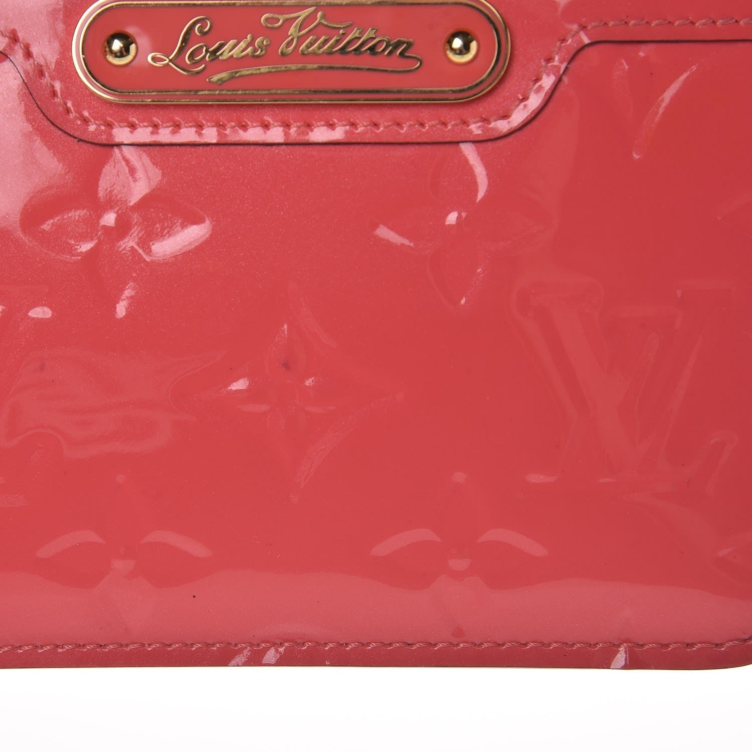 Louis Vuitton Vernis Key Pouch Rose Litchi 8 of 8