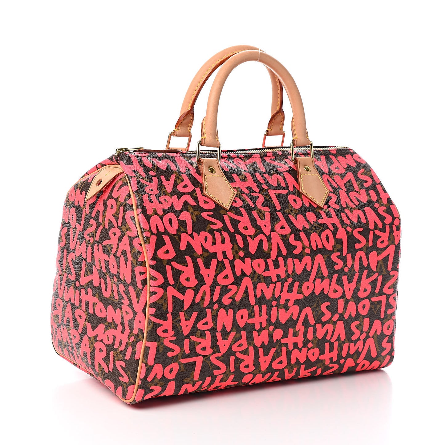 Monogram Graffiti Speedy 30 Fuchsia