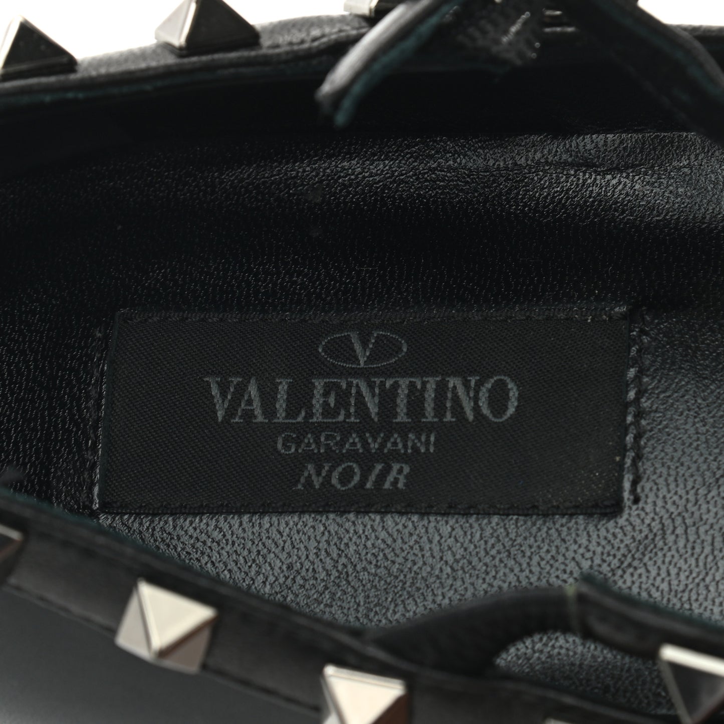 Nappa Rockstud Cage Ballerina Flats 38 Black