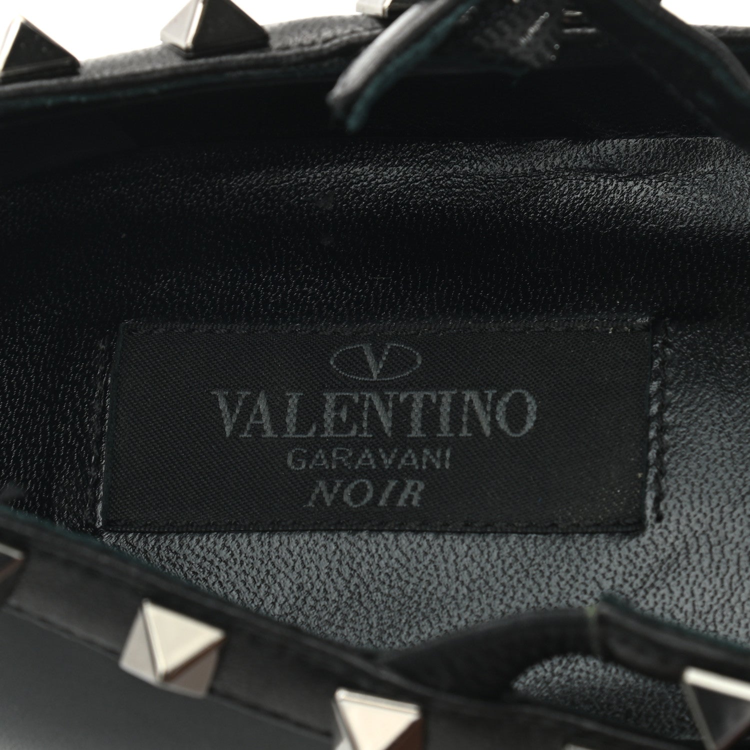 Valentino Garavani Nappa Rockstud Cage Ballerina Flats 38 Black 7 of 8