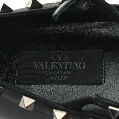 Valentino Garavani Nappa Rockstud Cage Ballerina Flats 38 Black 7 of 8