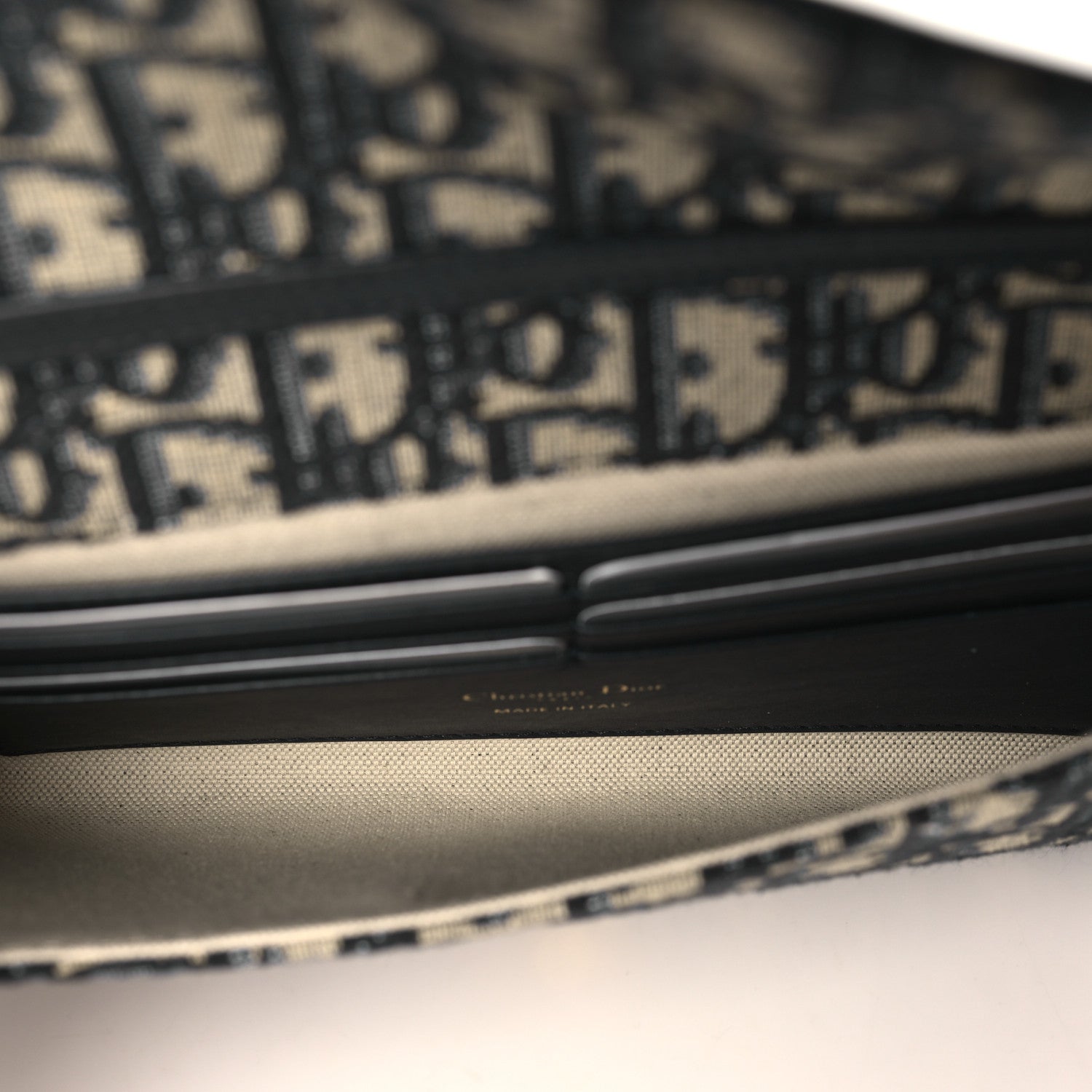 Christian Dior Oblique Bobby East West Pouch With Chain Blue 5 of 10