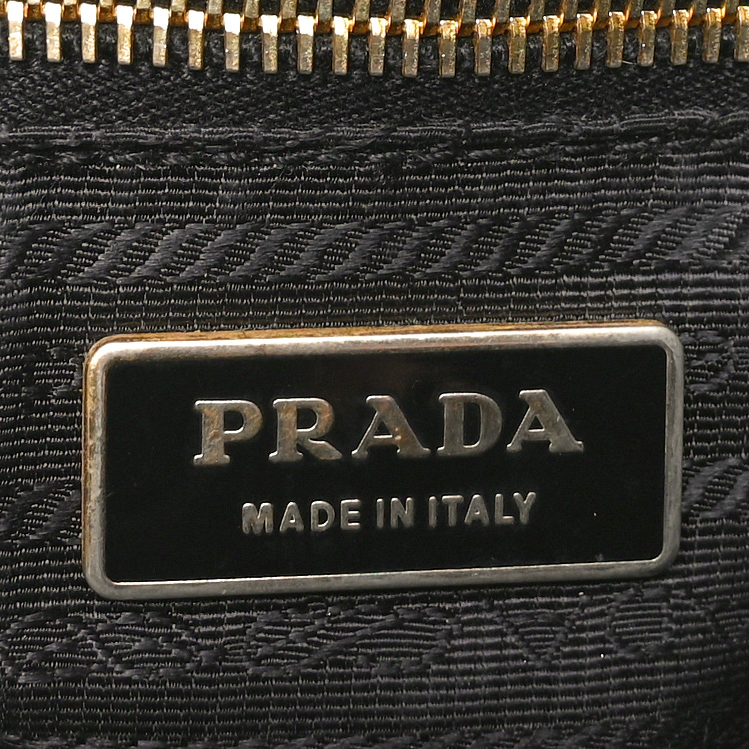 Prada Tessuto Nylon Chevron Quilted Tote Black 6 of 9