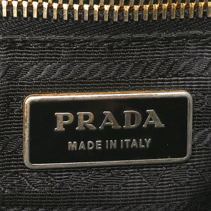 Prada Tessuto Nylon Chevron Quilted Tote Black 6 of 9