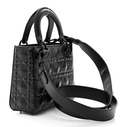 Christian Dior Calfskin Cannage Diamond Small My ABCDior Lady Dior Black 3 of 11
