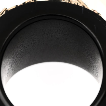 Louis Vuitton Resin Swarovski Crystal Inclusion Ring 50 5.5 Black 6 of 6