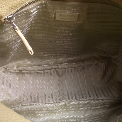 Prada Vitello Daino Buckle Shoulder Bag Sabbia 8 of 10