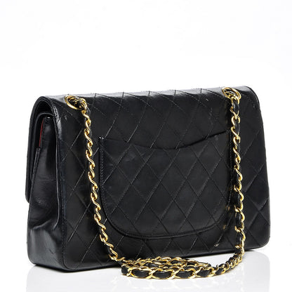 Chanel Lambskin Quilted Medium Double Flap Black 3 of 9