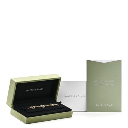 Van Cleef & Arpels 18K Yellow Gold 5 Motifs Guilloche Vintage Alhambra Bracelet 5 of 5