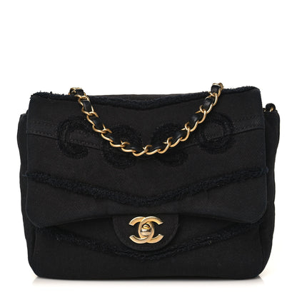 Chanel Denim Coco Flap Black 1 of 13