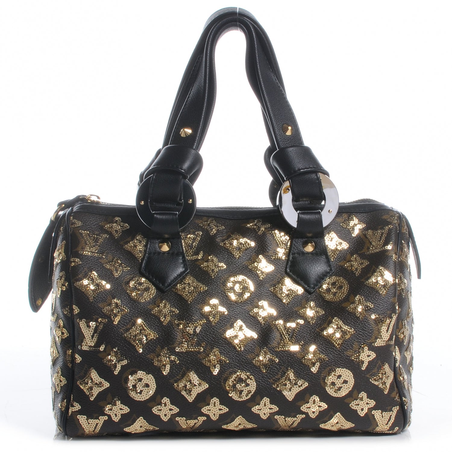 Louis Vuitton Monogram Sequins Eclipse Speedy 28 Gold 1 of 8