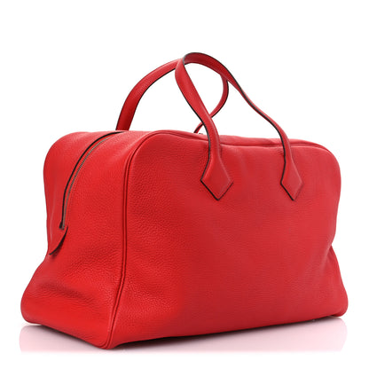 Hermes Taurillon Clemence Victoria II 43 Rouge Casaque 3 of 14