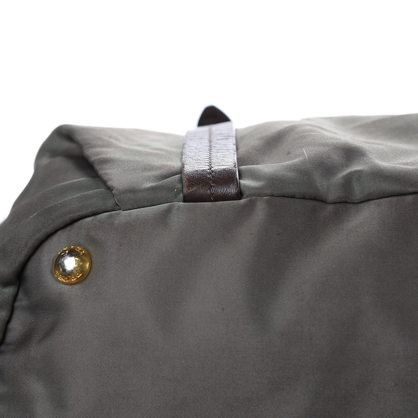 Tessuto Nylon Logo Tote Green