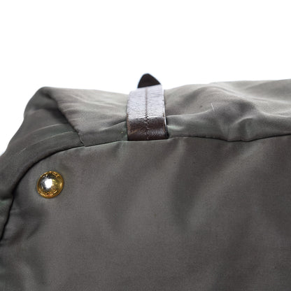 Prada Tessuto Nylon Logo Tote Green 11 of 19