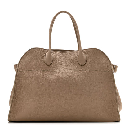 The Row Matte Grained Calfskin Soft Margaux 15 Dark Taupe 1 of 10